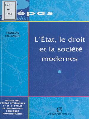 cover image of L'État, le droit et la société modernes